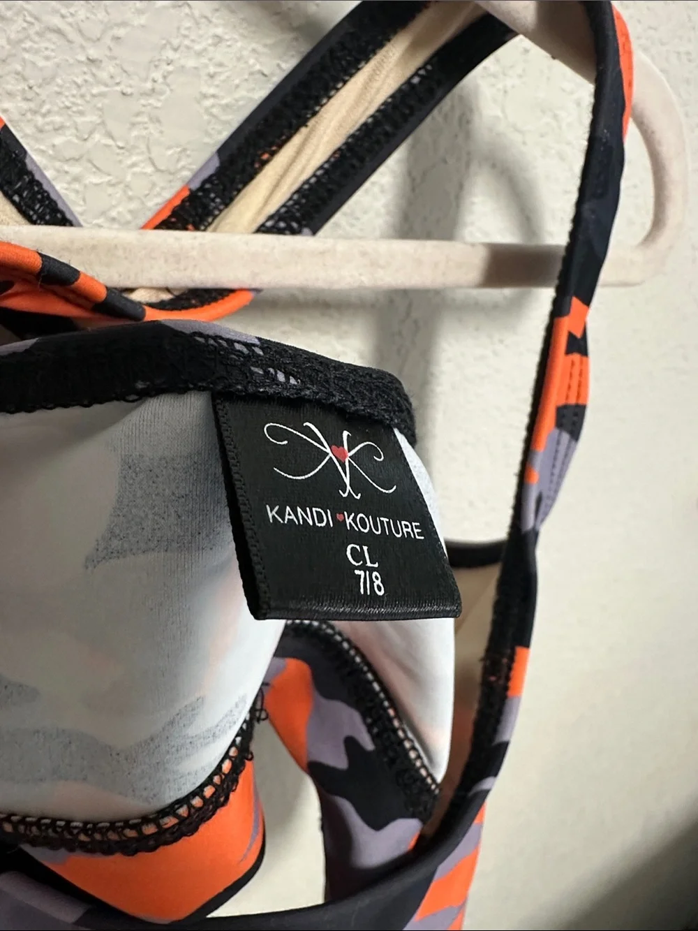 Kandi Kouture camo sports bra top CL 7/8